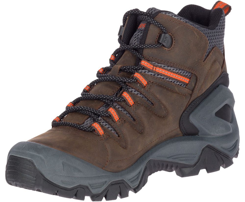 Merrell Vandrestøvler Herre - Strongbound Peak Mid Waterproof - Brune - RUA879650